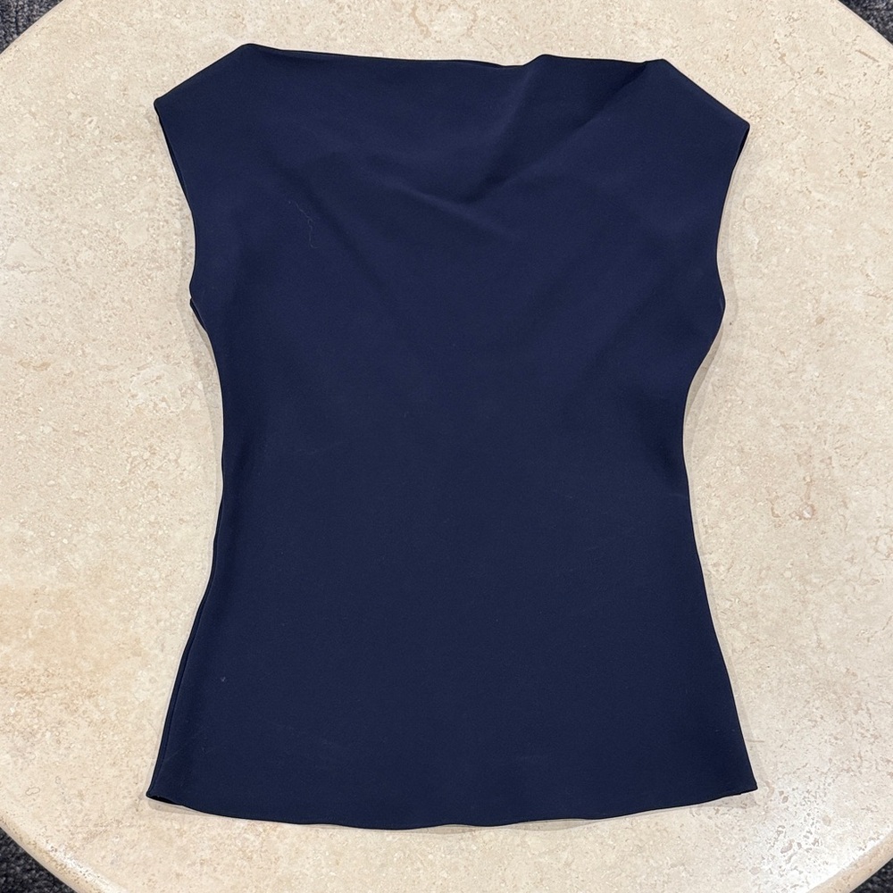 Theory Elegant Navy Blue Women's Top